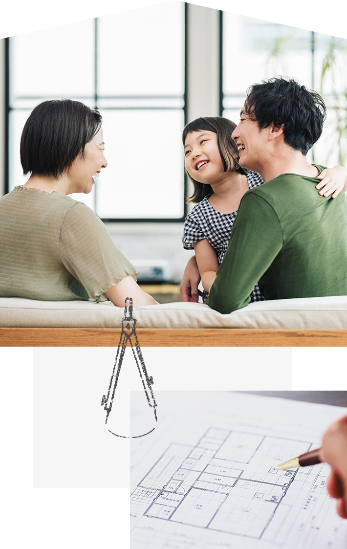 住まいづくりで 迷ったときは、 作田建築設計へ。